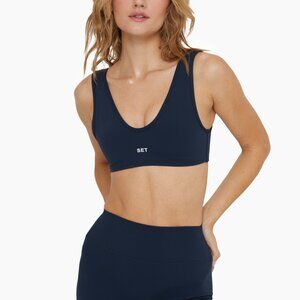 SET Active SPORTBODY® SPORTY DIP BRA - OXFORD Size MOxford / M